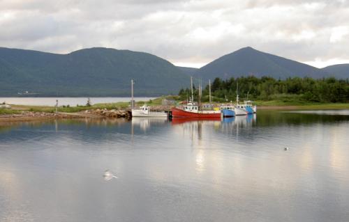 Red boat, Dingwall, Cape Breton Island