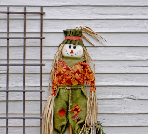 Scarecrow at Deerfield Post Office