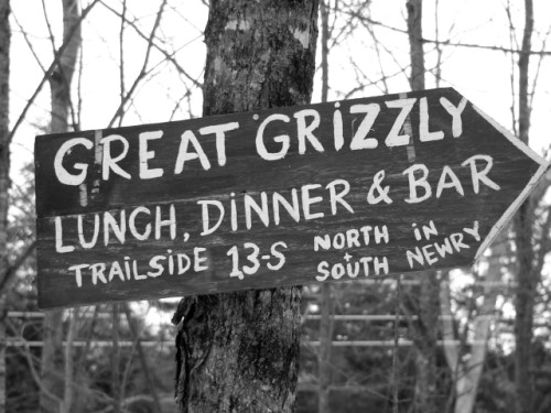 Great Grizzly bar sign